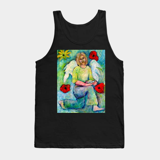 Ezra, Angel image part of an Angel oracle card deck – MeMoment angel cards Tank Top by Renart